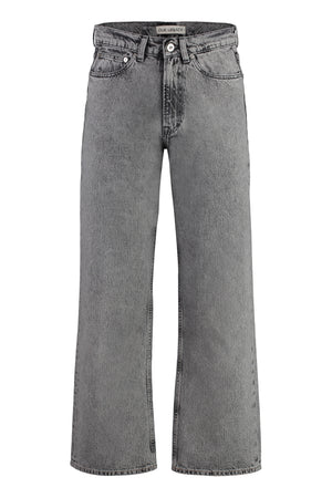 5-pocket straight-leg jeans-0